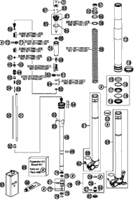 Front Fork, Disassembled