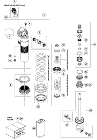 Shock Absorber Disassembled