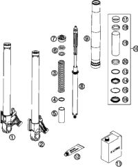 Front Fork, Disassembled