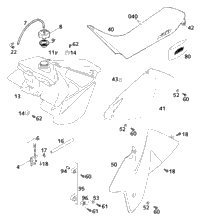 Tank, Seat, Cover