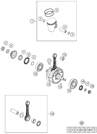 Crankshaft, Piston