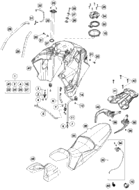 Tank, Seat, Cover
