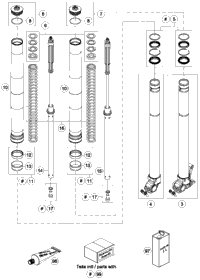 Front Fork Disassembled