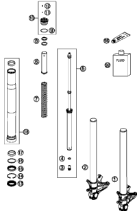 Front Fork, Disassembled