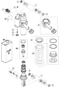 Shock Absorber Disassembled