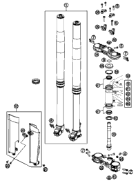 Front Fork, Triple Clamp