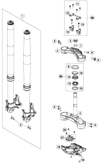 Front Fork, Triple Clamp