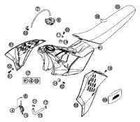 Tank, Seat, Cover
