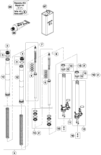 Front Fork Disassembled