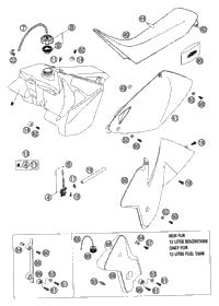 Tank, Seat, Cover Mxc, Exc