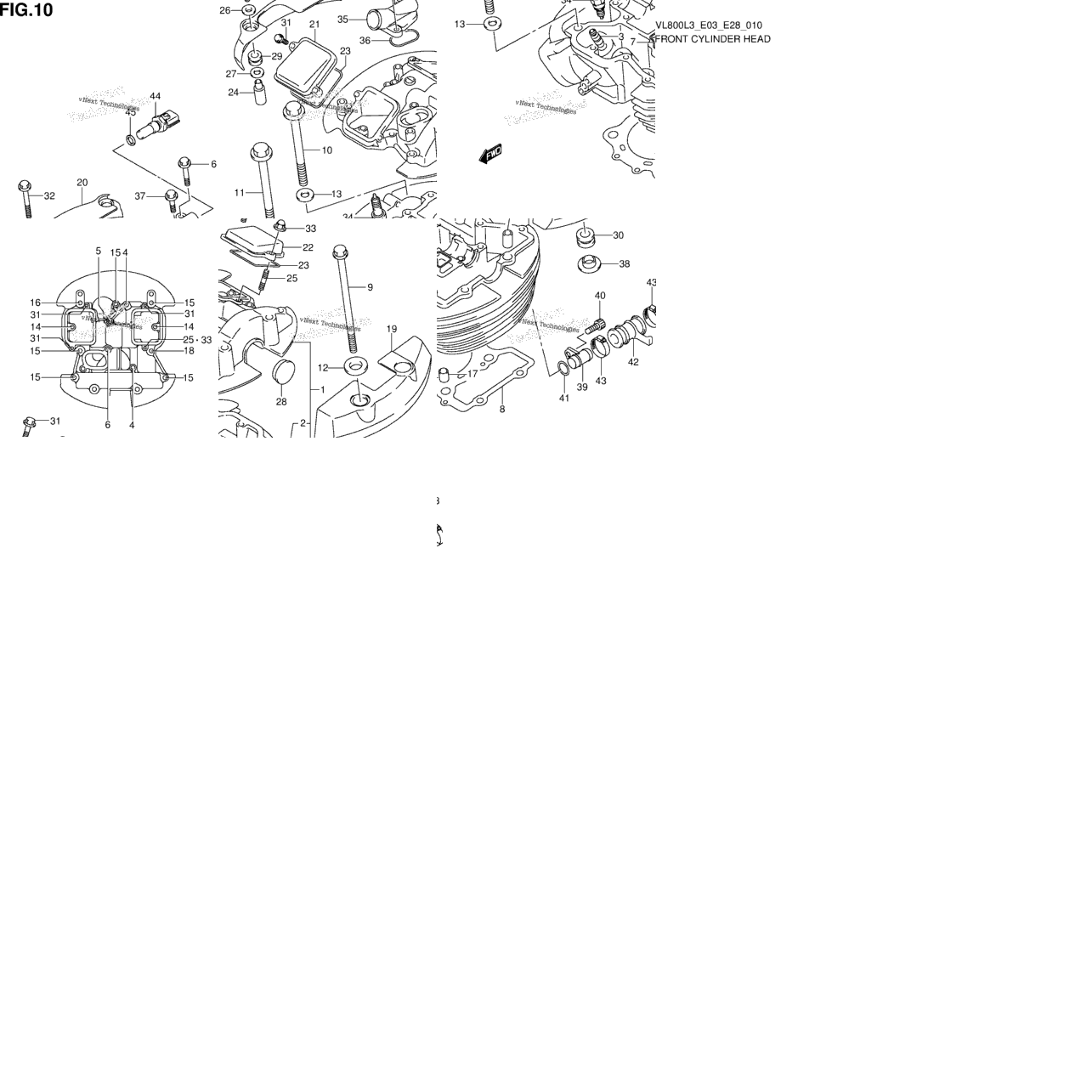 Front Cylinder Head (Vl800tl3 E33)