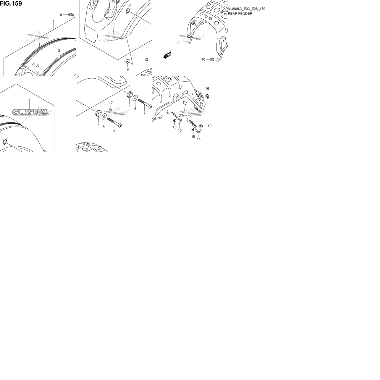 Rear Fender (Vl800tl3 E03)