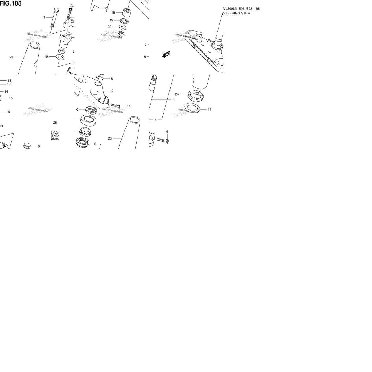 Steering Stem (Vl800tl3 E03)