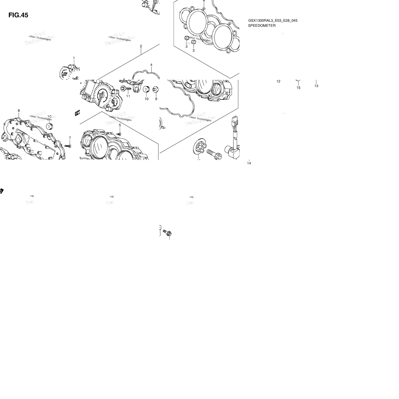Speedometer (Gsx1300ral3 E28)