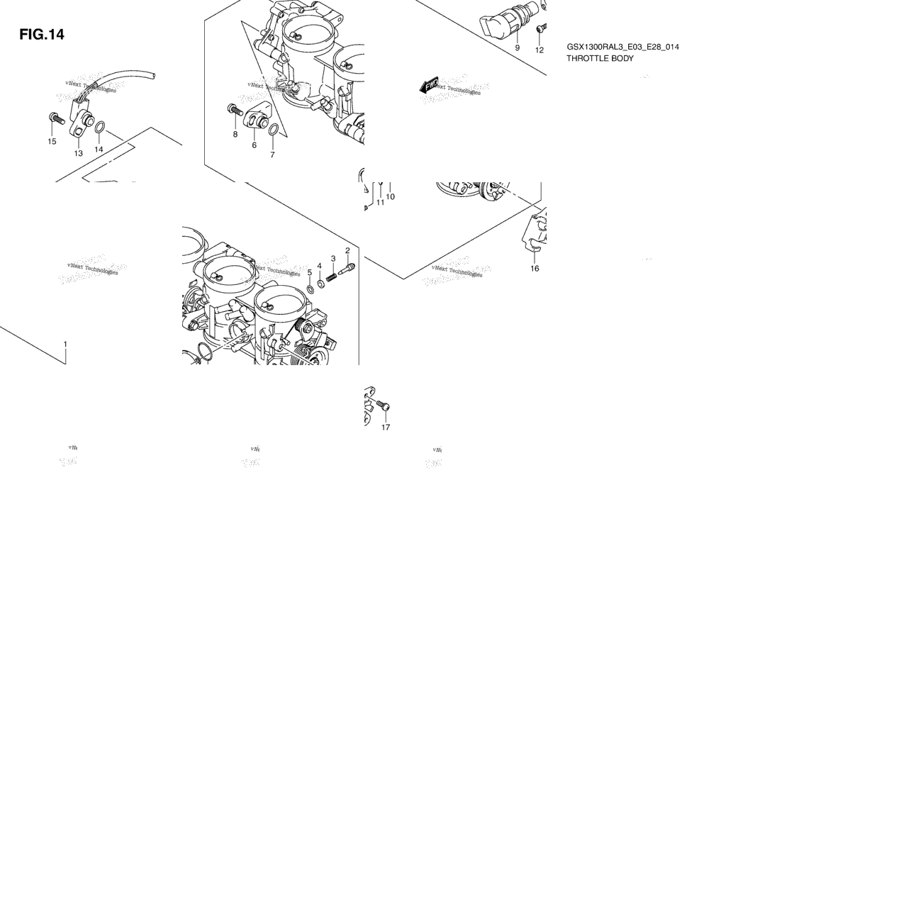 Throttle Body (Gsx1300ral3 E28)