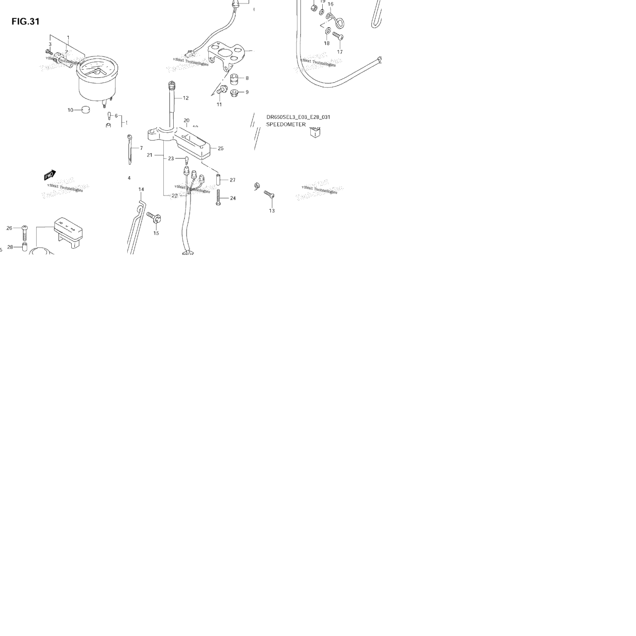 Speedometer (Dr650sel3 E28)