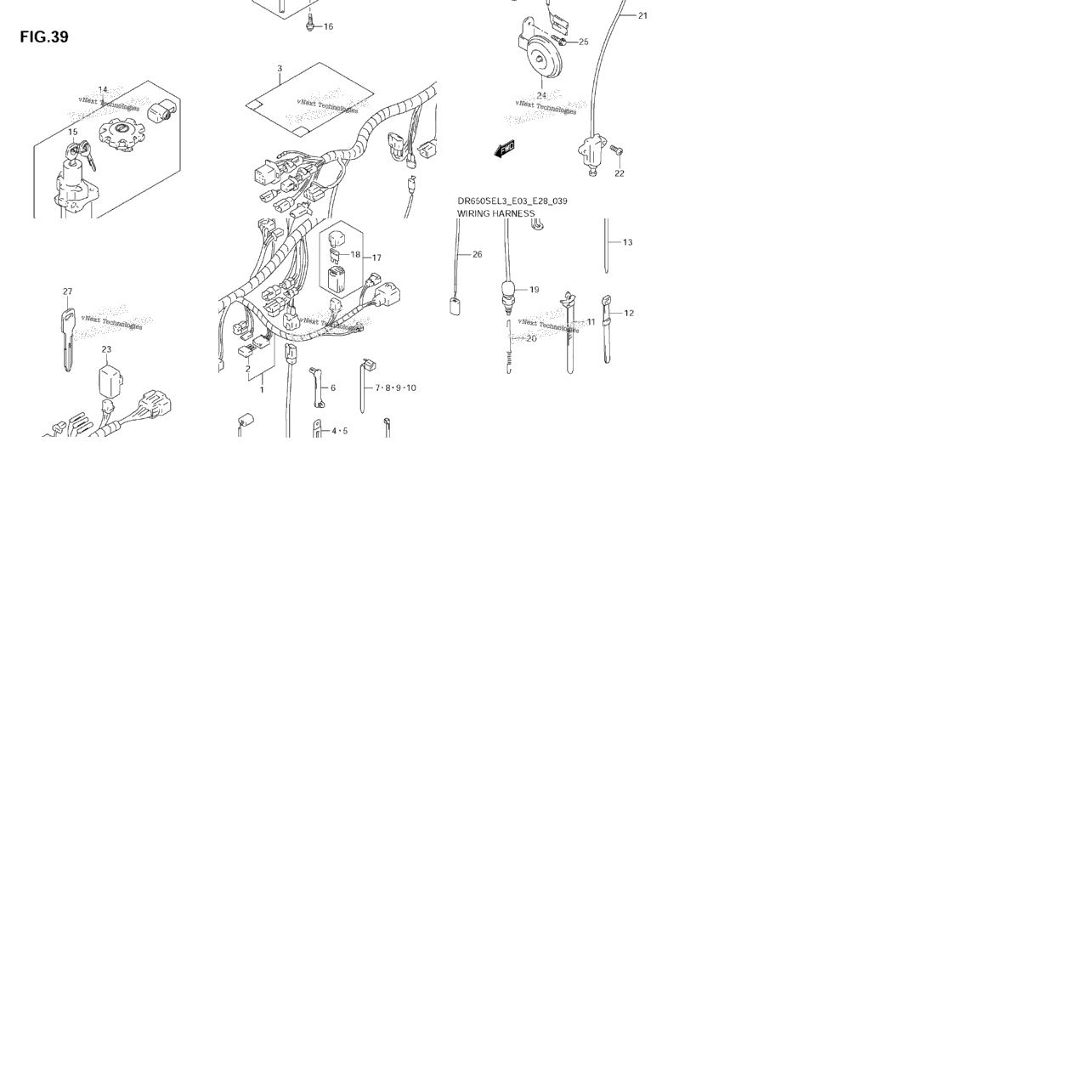 Wiring Harness (Dr650sel3 E28)