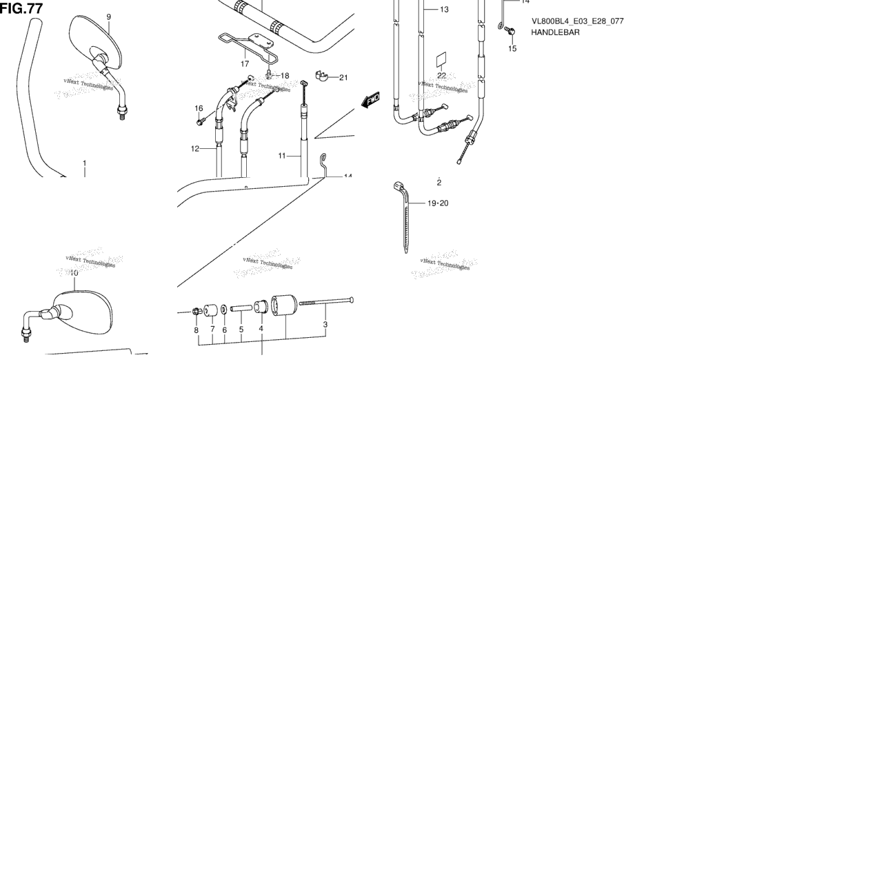 Handlebar (Vl800bl4 E03)
