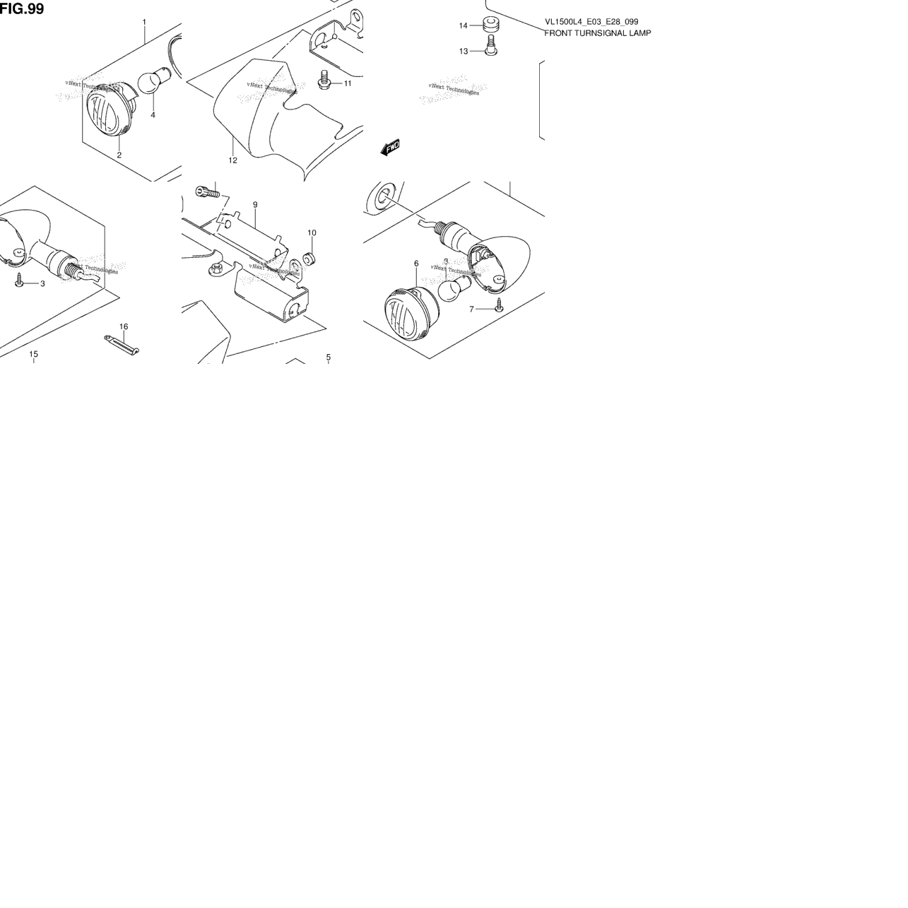 Front Turnsignal Lamp (Vl1500bl4 E03)