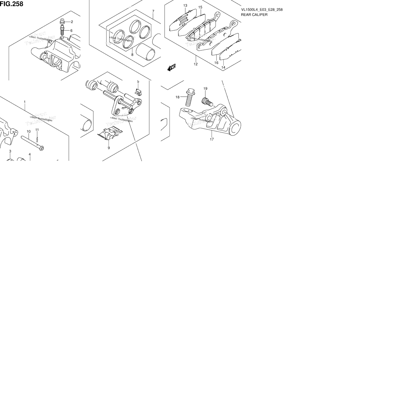 Rear Caliper (Vl1500bl4 E33)