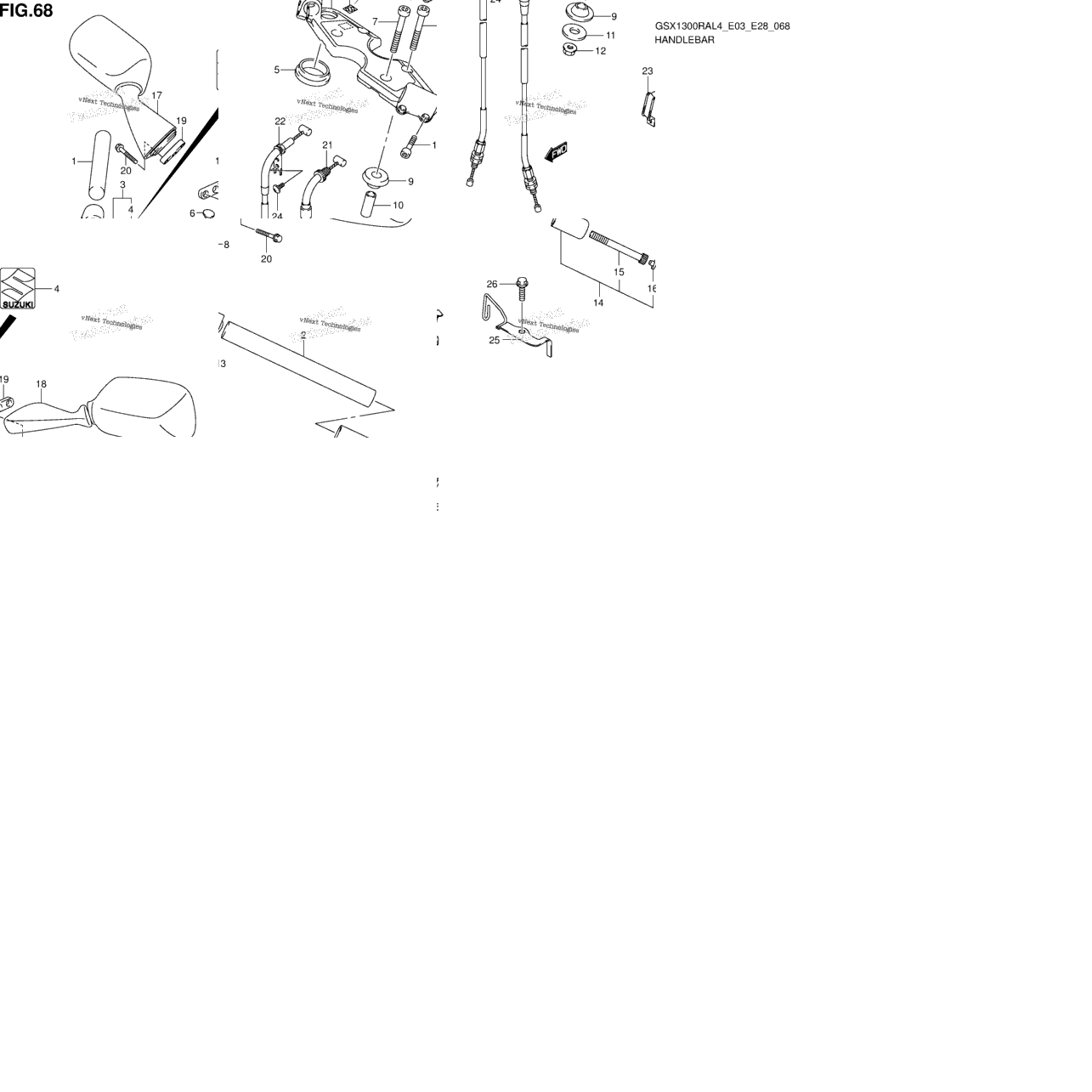 Handlebar (Gsx1300ral4 E28)