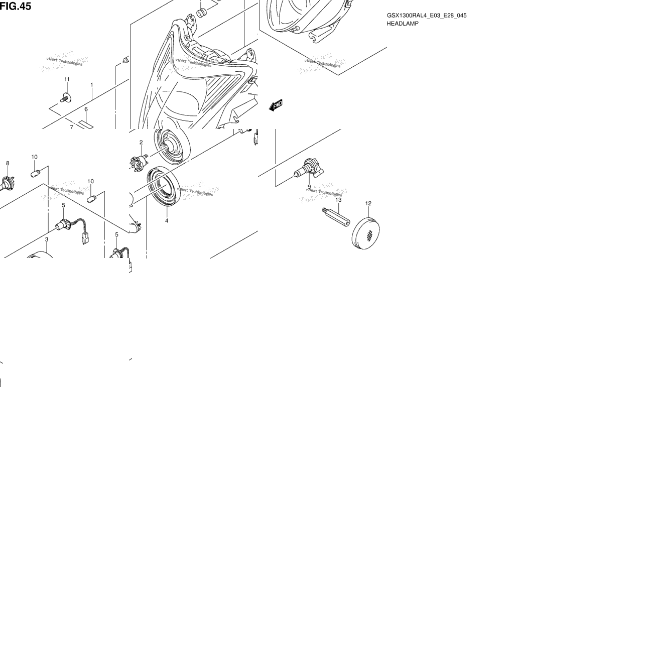 Headlamp (Gsx1300ral4 E33)