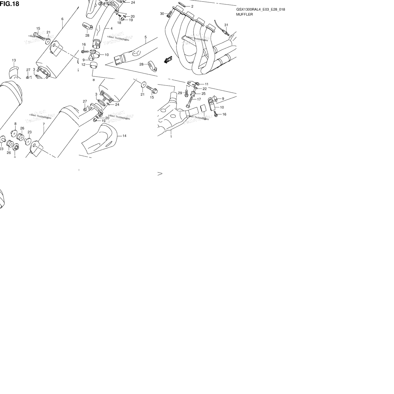 Muffler (Gsx1300ral4 E03)