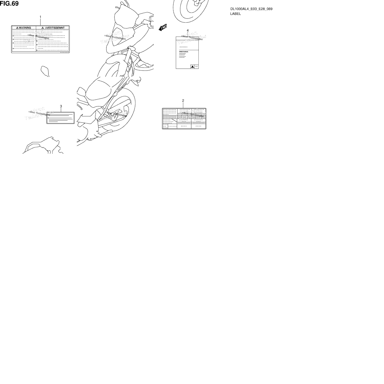 Label (Dl1000al4 E28)