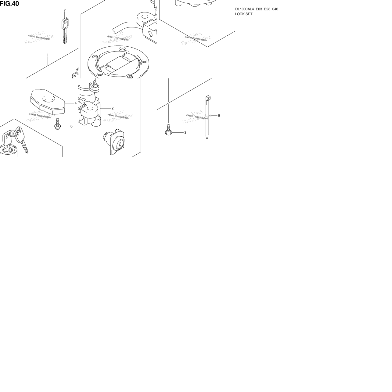 Lock Set (Dl1000al4 E03)