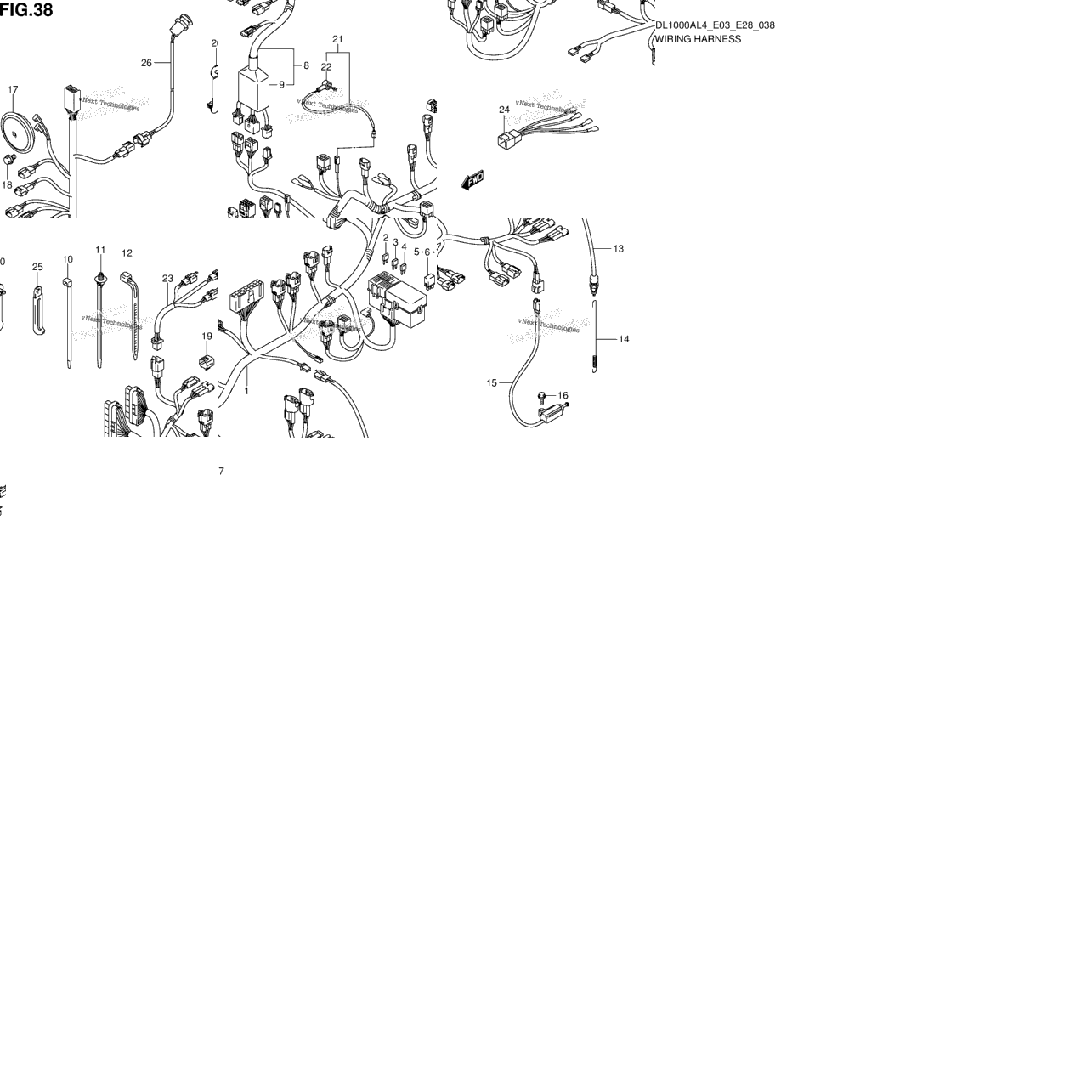 Wiring Harness (Dl1000al4 E33)