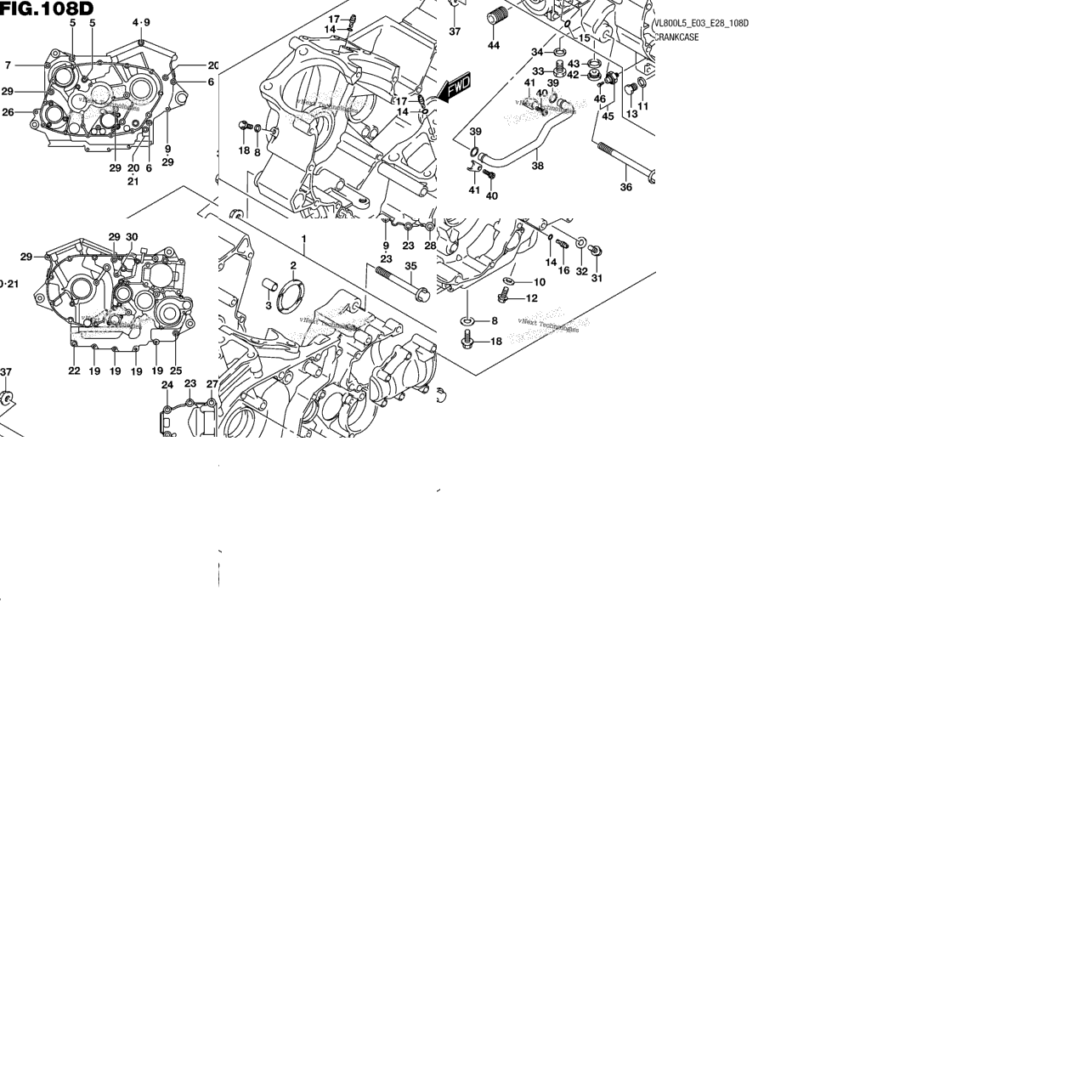 Crankcase (Vl800tl5 E28)