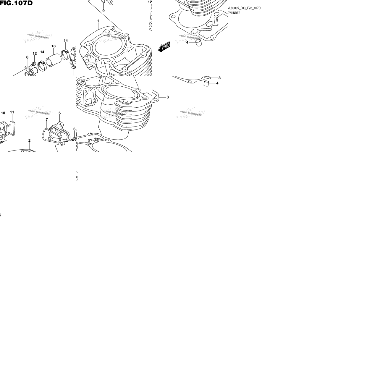 Cylinder (Vl800tl5 E28)