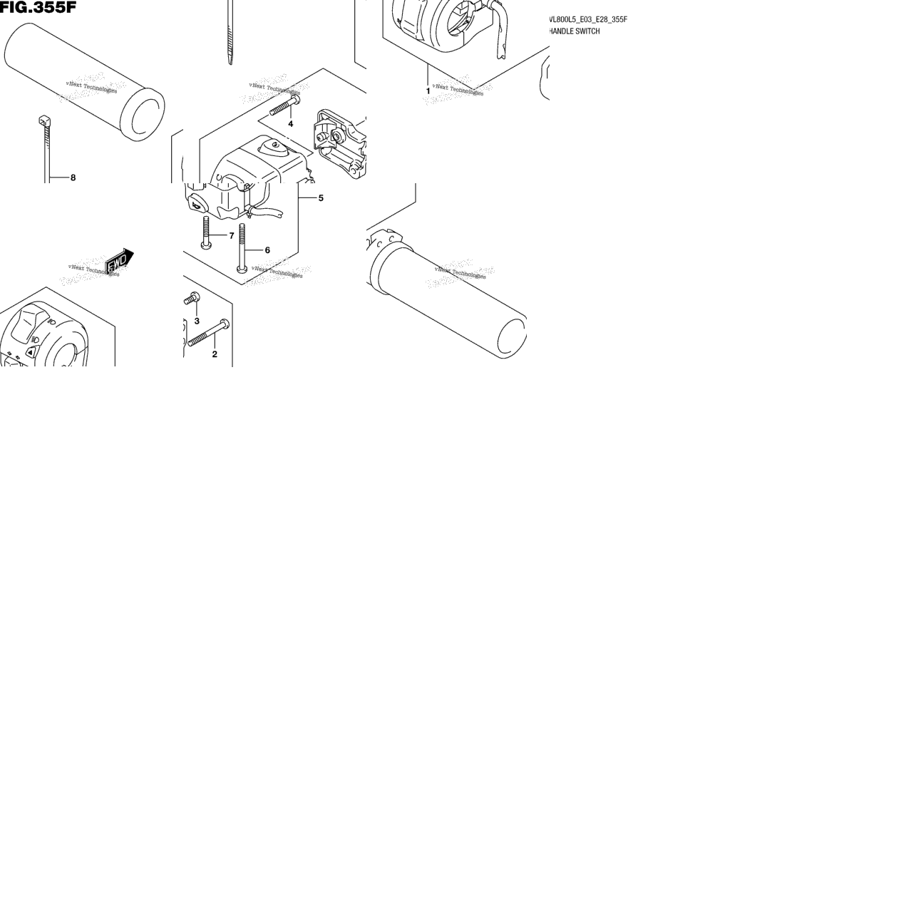 Handle Switch (Vl800bl5 E28)