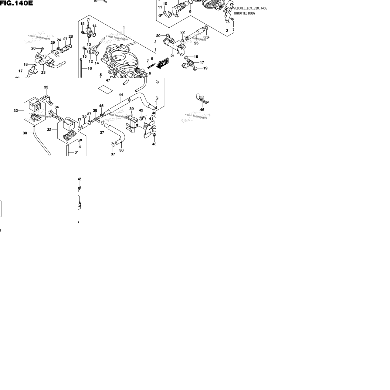 Throttle Body (Vl800tl5 E33)
