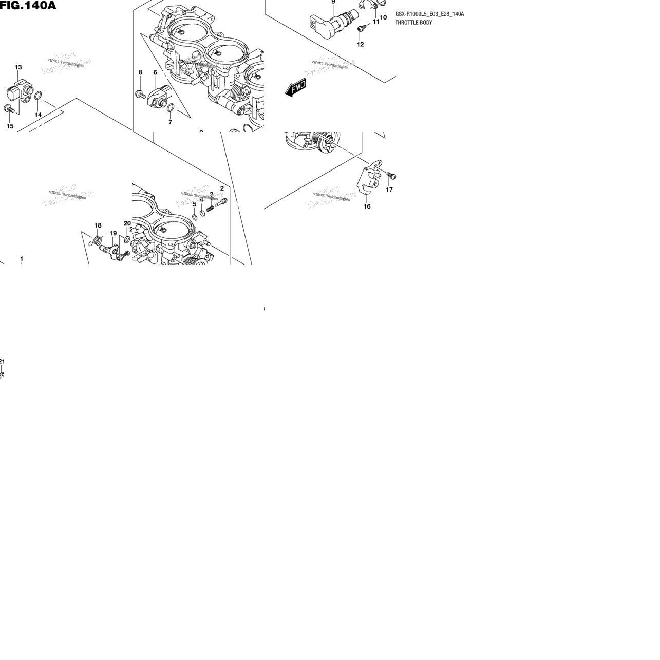 Throttle Body (Gsx-R1000l5 E03)