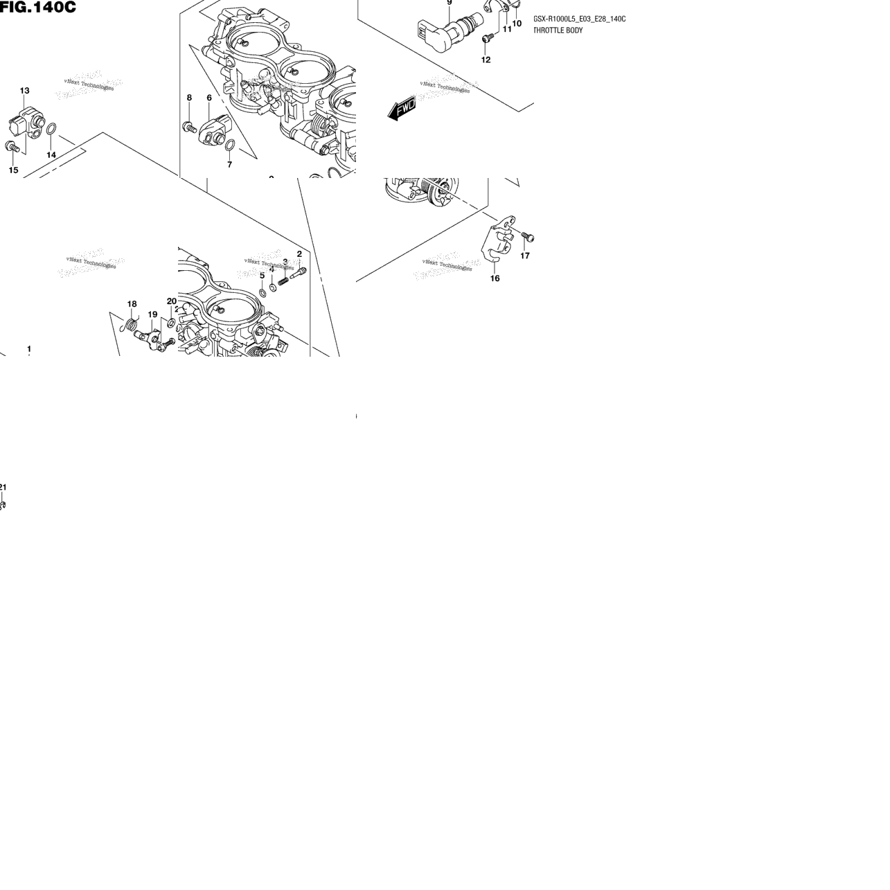 Throttle Body (Gsx-R1000l5 E33)