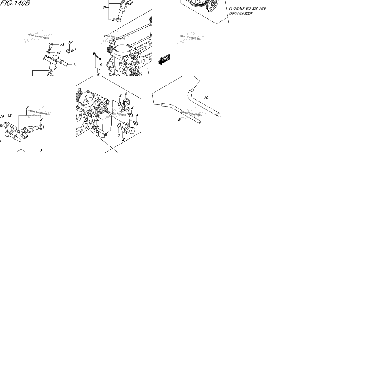 Throttle Body (Dl1000al5 E28)