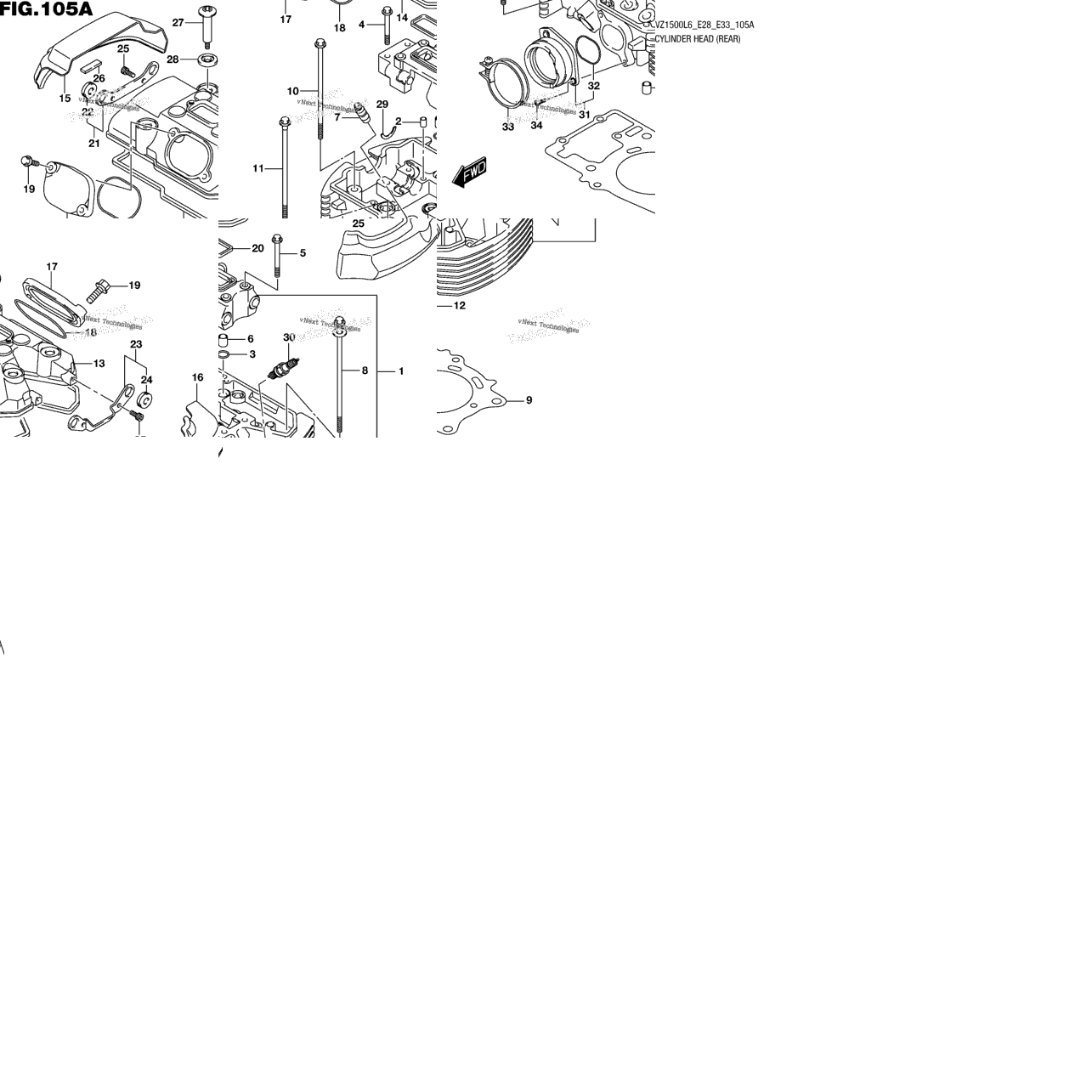 Cylinder Head (Rear)