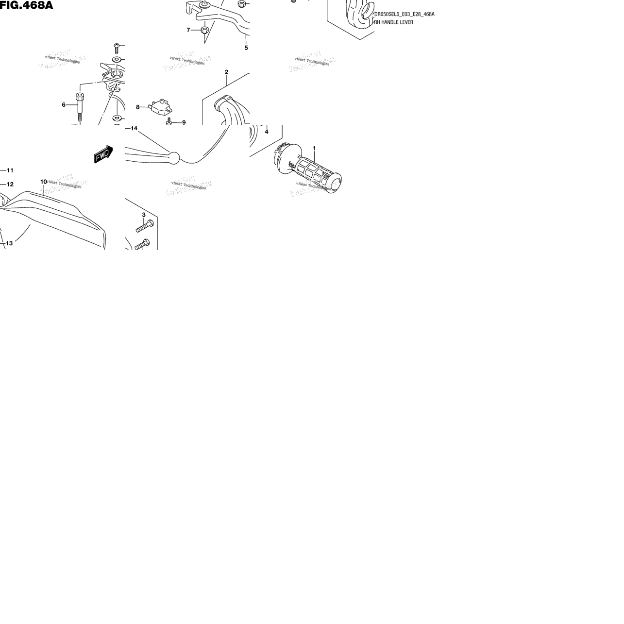 Rh Handle Lever