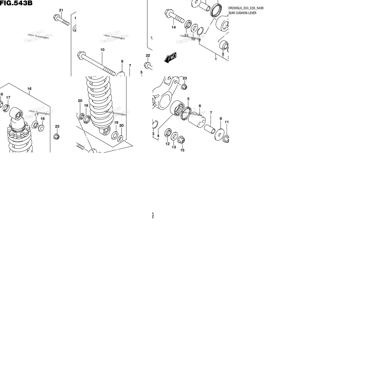 Rear Cushion Lever (Dr200sl6 E28)