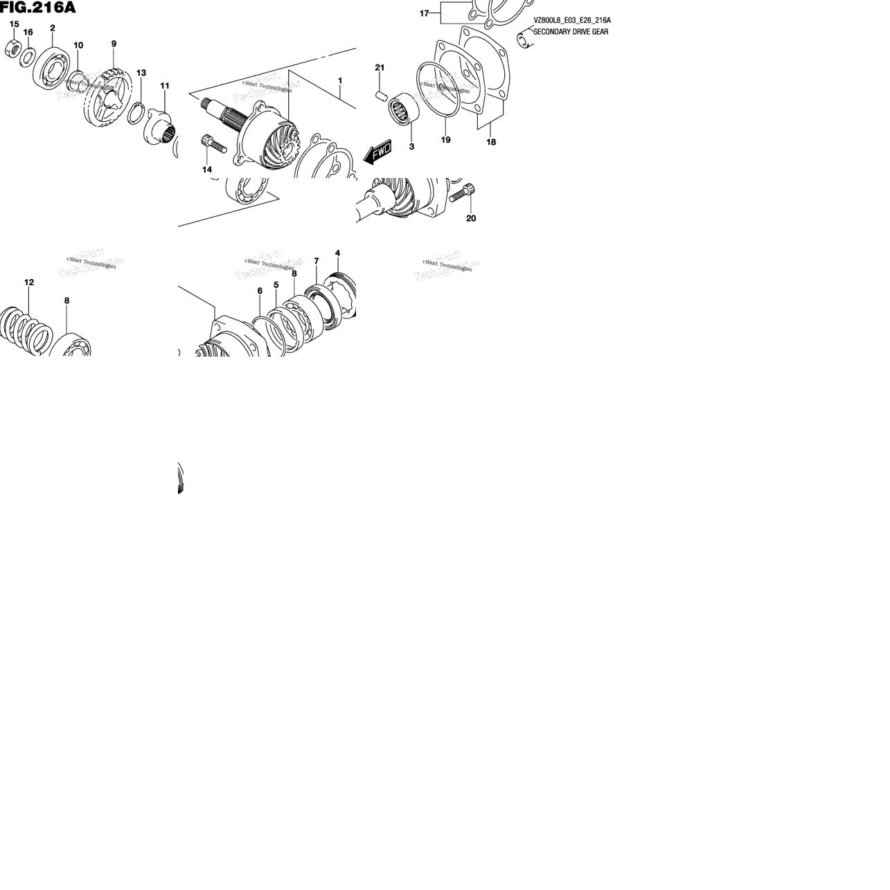 Secondary Drive Gear