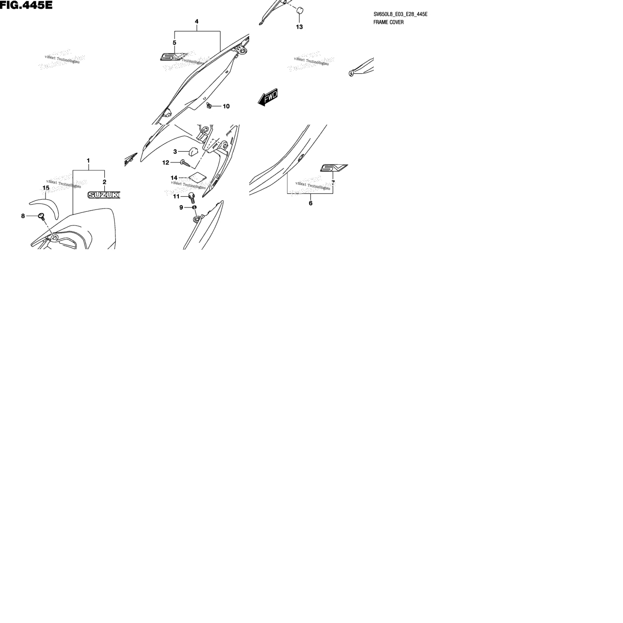 Frame Cover (Sv650al8 E28) (For Yvb,Ykv)