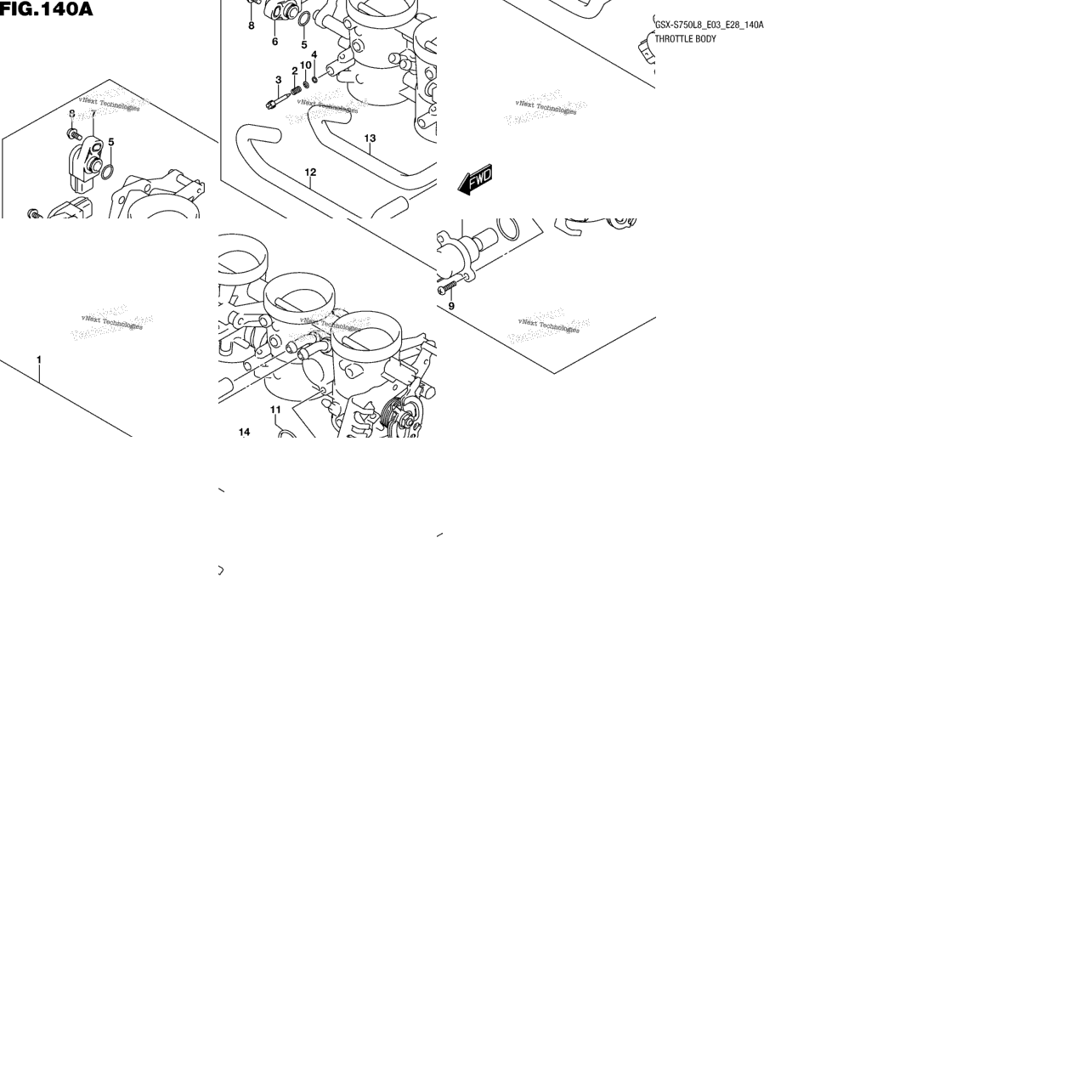 Throttle Body (Gsx-S750l8 E03)
