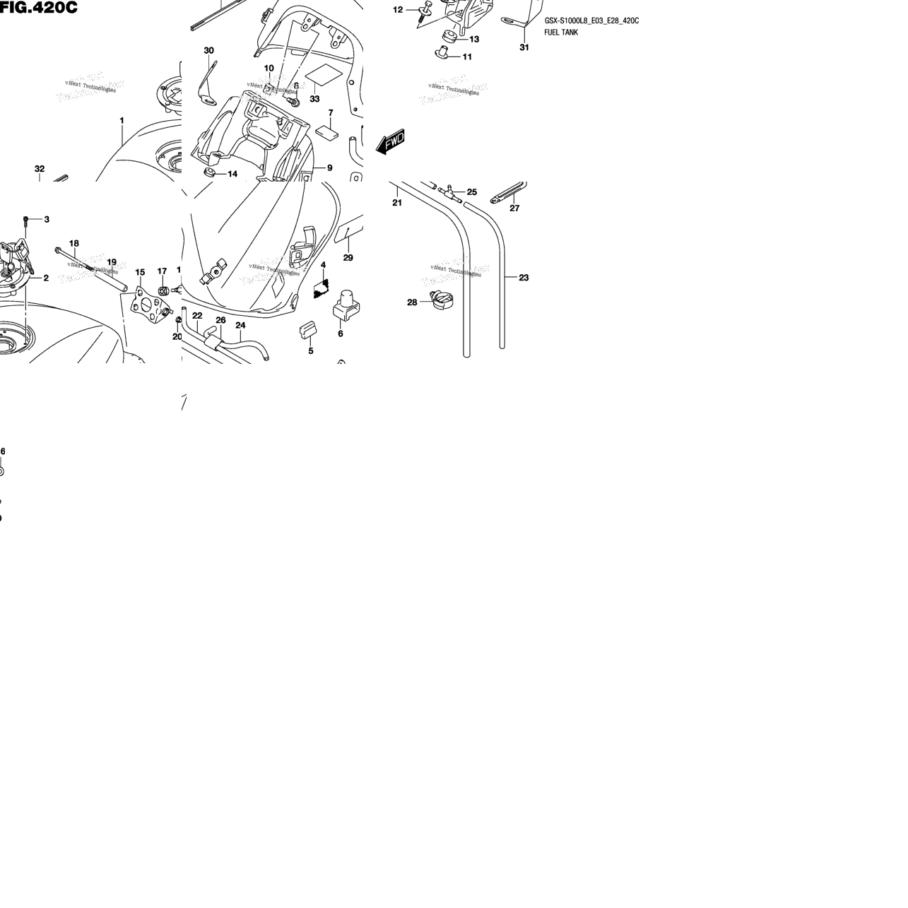Fuel Tank (Gsx-S1000al8 E28)