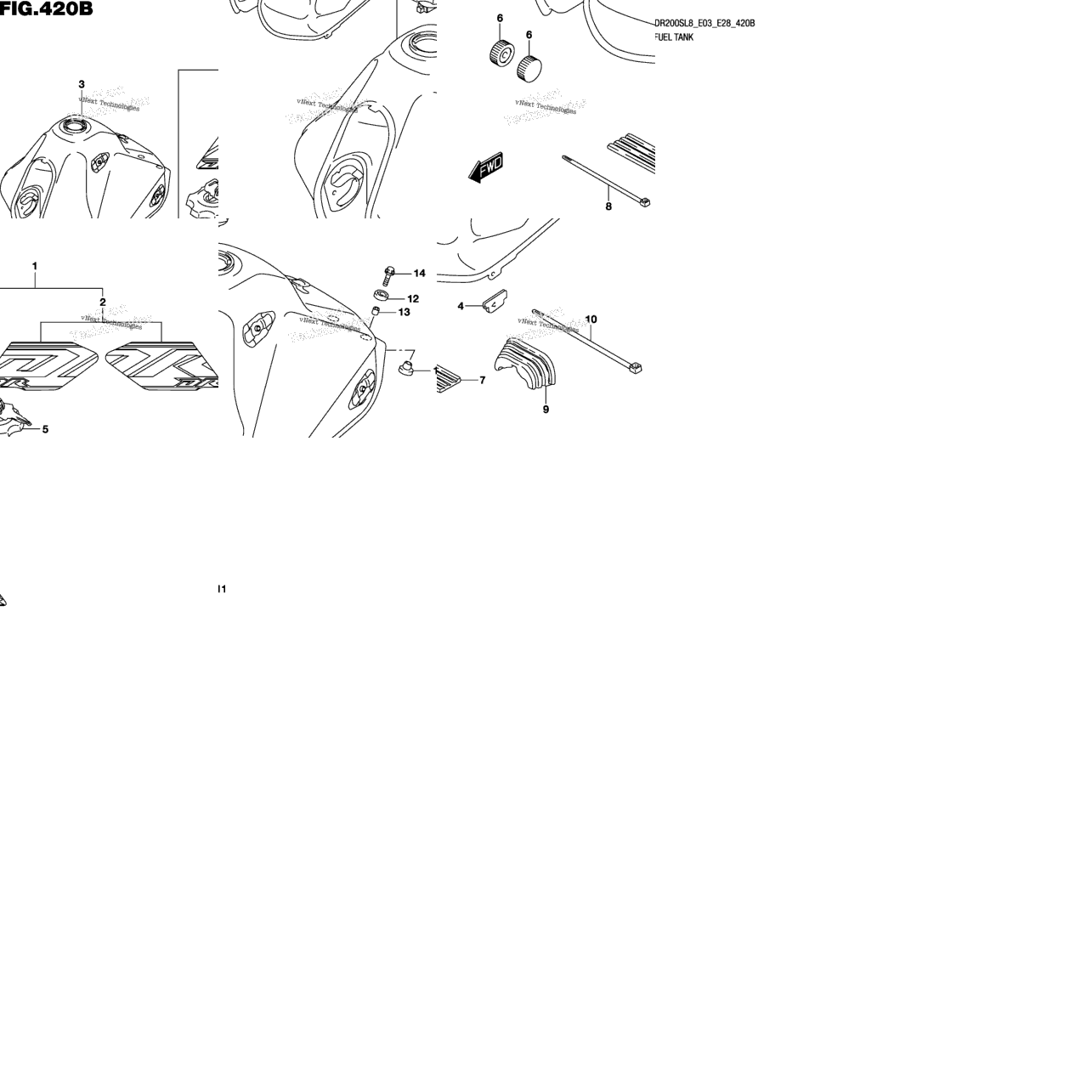Fuel Tank (Dr200sl8 E28)