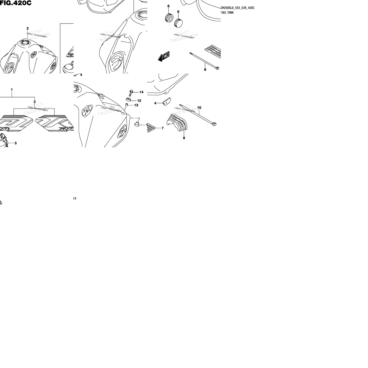 Fuel Tank (Dr200sl8 E33)