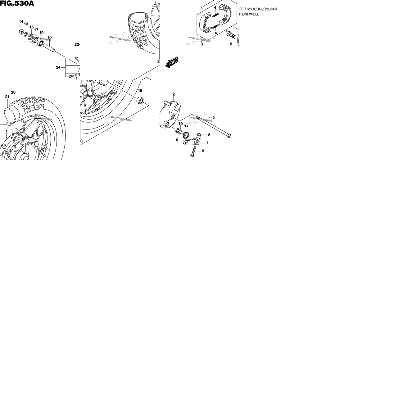 Front Wheel (Dr-Z125l8 E28)