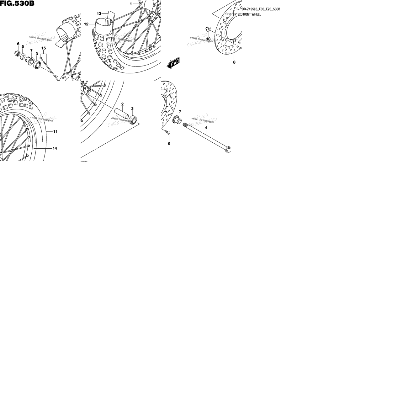 Front Wheel (Dr-Z125ll8 E03)