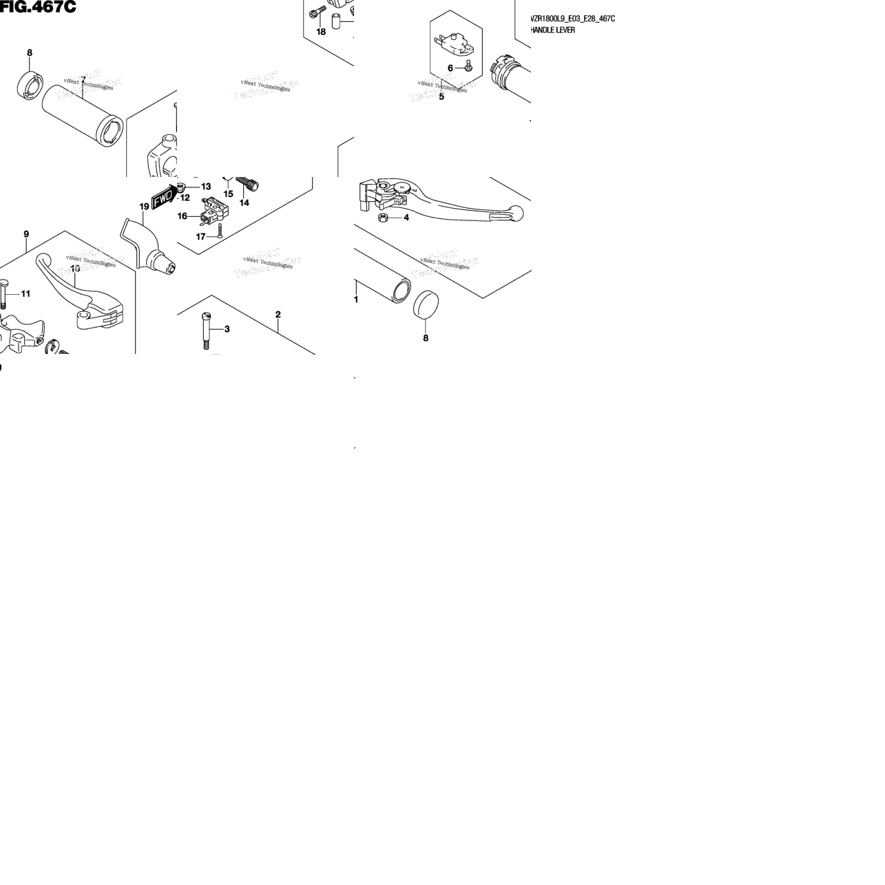 Handle Lever (Vzr1800bzl9 E28)