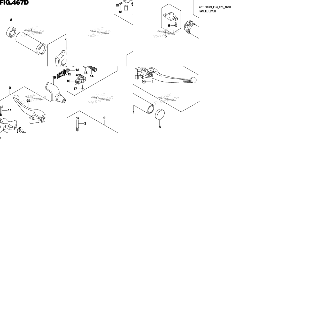 Handle Lever (Vzr1800bzl9 E33)